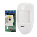 White wired PIR motion sensor wall mounted passive infrared detector with 120 degree angle