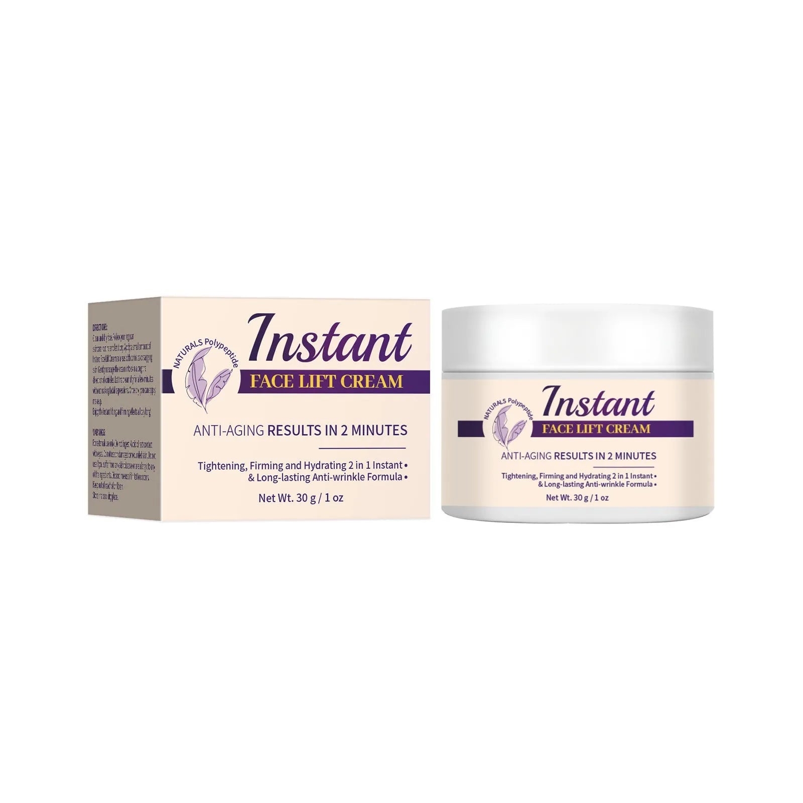 Non-standard facial lifting skin lightening cream 30ml jar with hydrating and nourishing formula