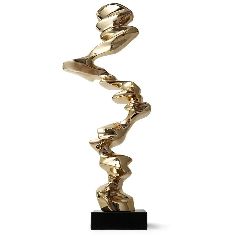 Minimalist abstract still life ornament in plastic and natural resin, modern simplicity style.