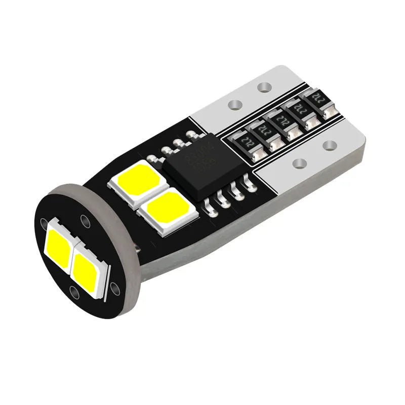 Compact car number plate reading light with 10mm width and fibre-glass construction