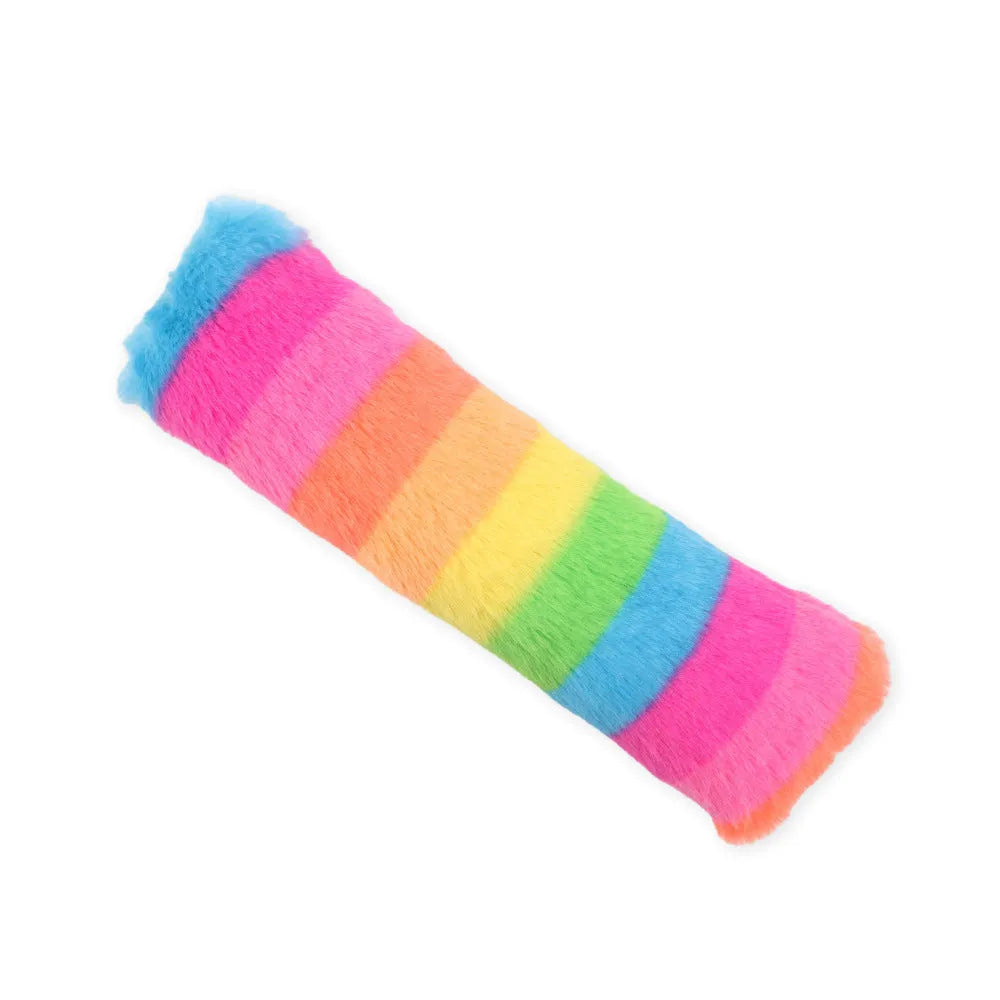Interactive plush cat toy with crinkle sound mechanism and natural catnip filling in multiple colour options