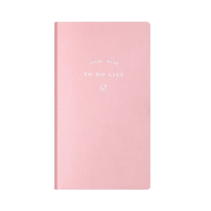 A 48K to-do list notebook with a PU cover in blue, showing its 96 pages of eye protection paper.