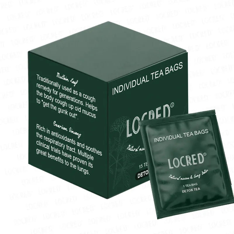 Box of sugar free hairy flower tea bags containing 15 packs for household use