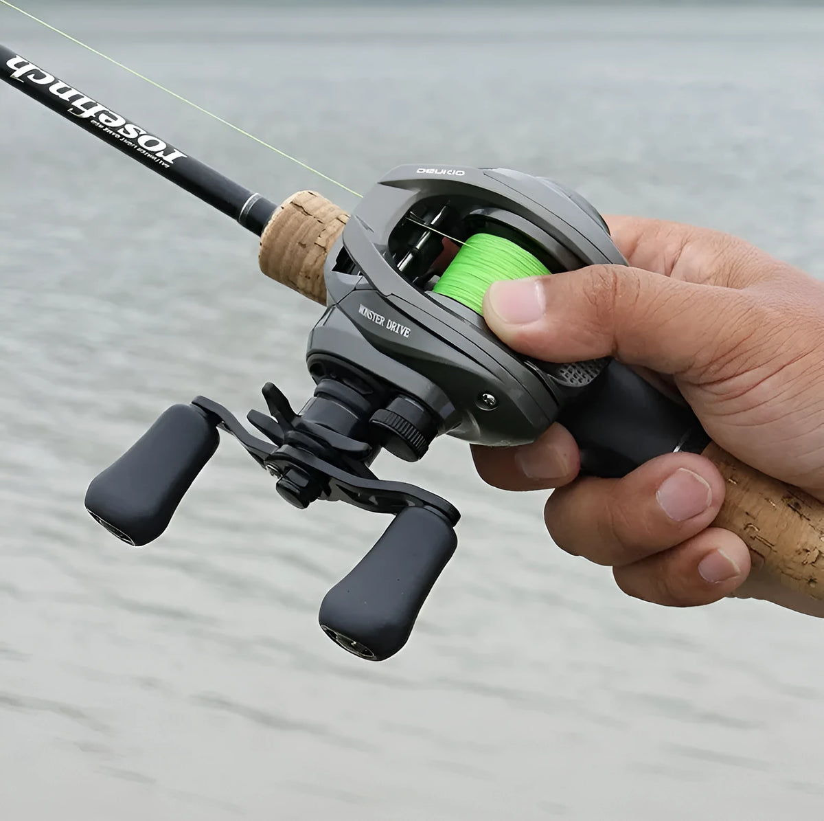 Micro droplet water drop fishing reel with dual brake system and 8kg braking force