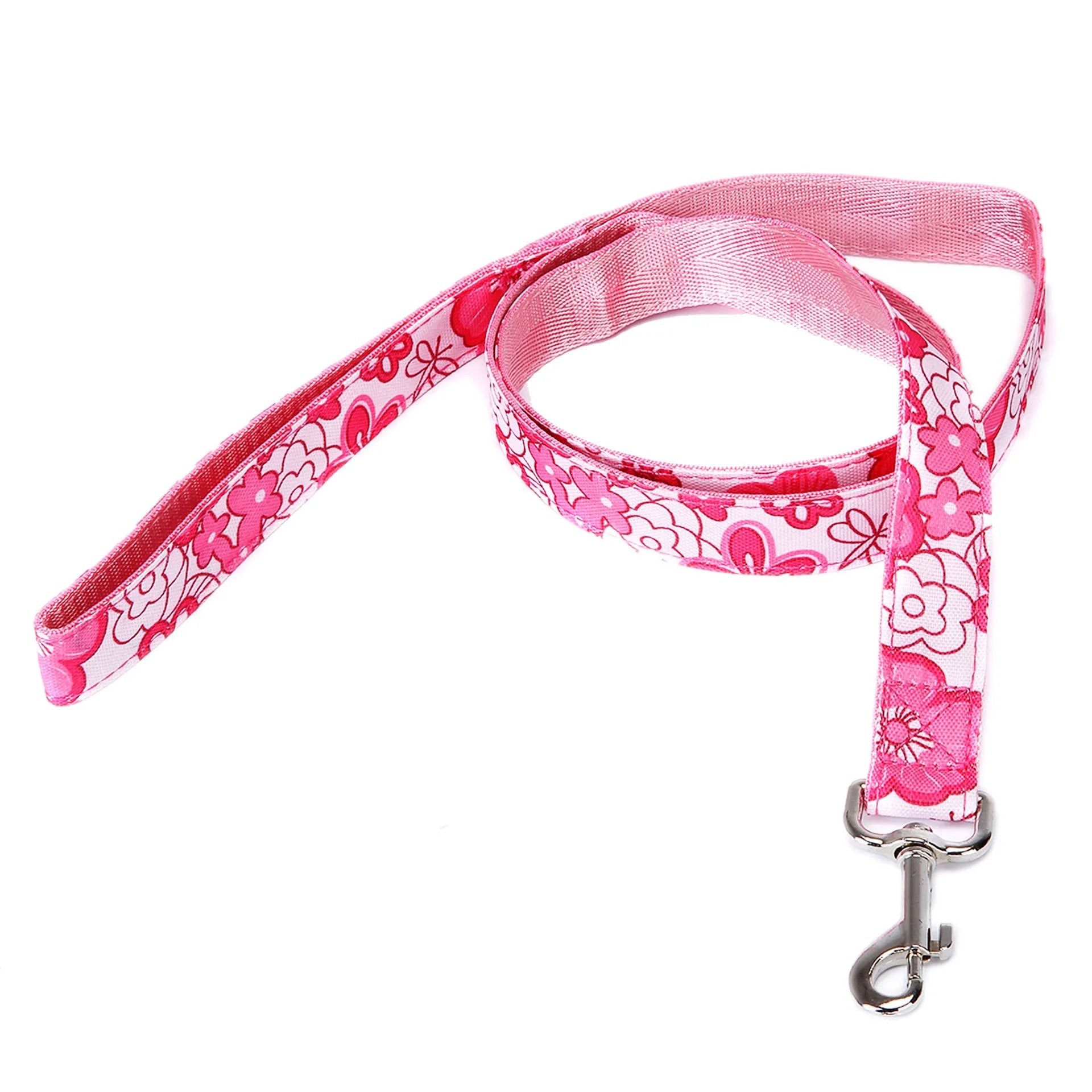 Black plaid stripe 120cm dog traction rope with hand-held loop
