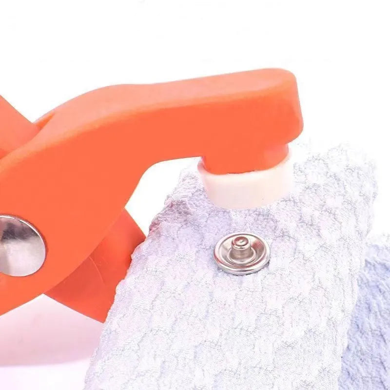 Stainless steel five-claw no-sew buttons measuring 9.5mm for children's clothing repair