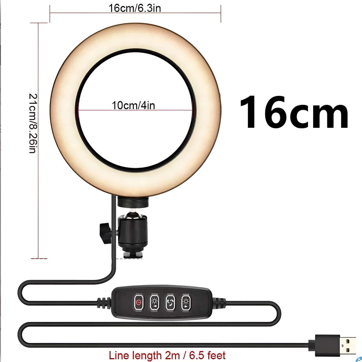 Adjustable live phone stand 35-110cm with flexible gooseneck and stable base, suitable for mobile phone live streaming