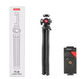 Black octopus-style flexible tripod with phone clip, extended to 360mm.