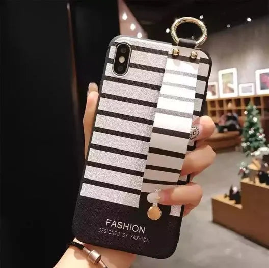 Samsung Galaxy phone case with integrated bracket showing hands-free positioning angle