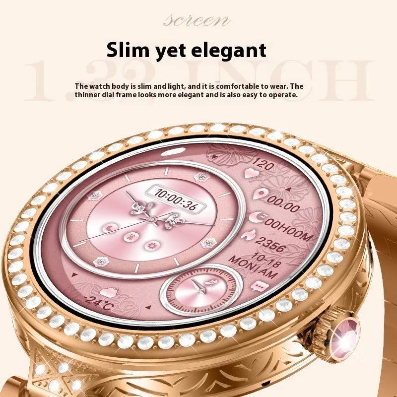 HW16 MINI women's smart watch with TFT screen heart rate monitoring and Bluetooth calling