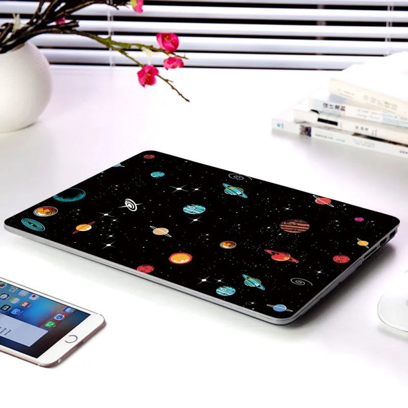 Cartoon space series hard plastic laptop case for Apple MacBook 13 inch with colourful design
