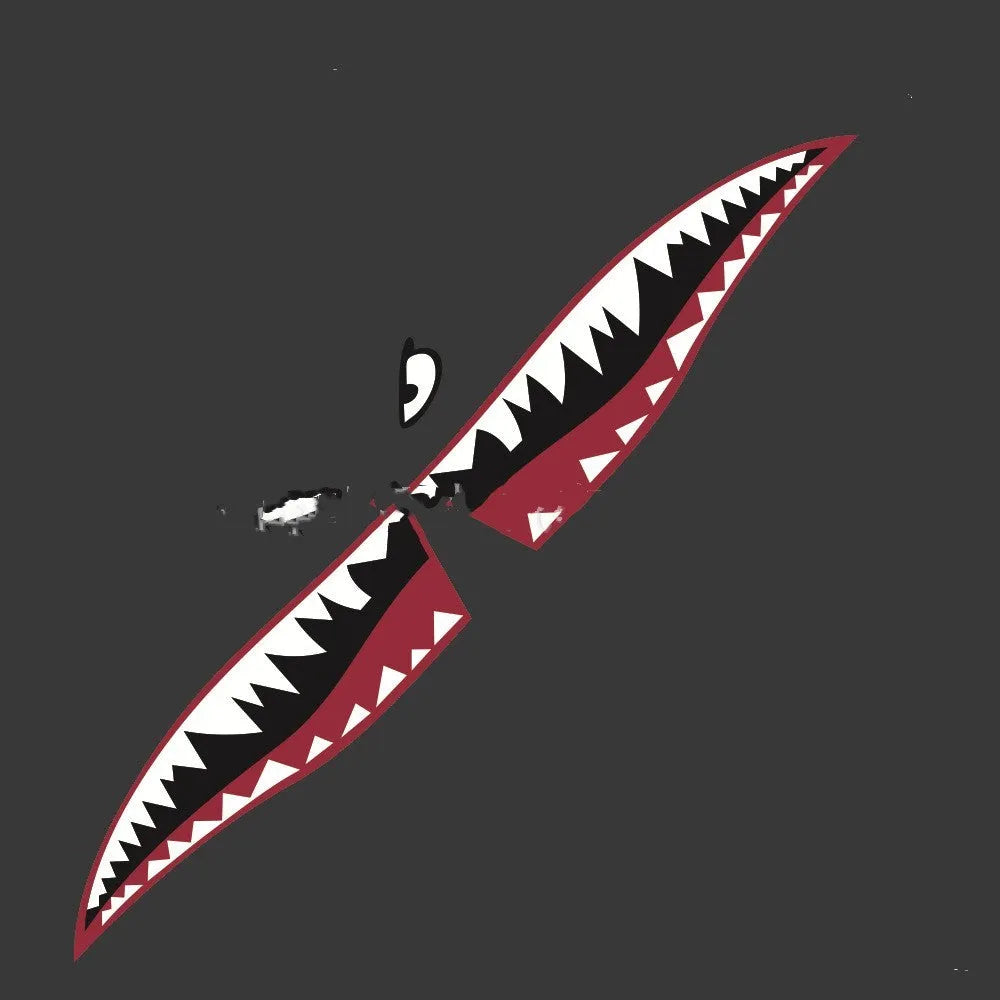 Large shark design PVC car body sticker for outdoor vehicle decoration