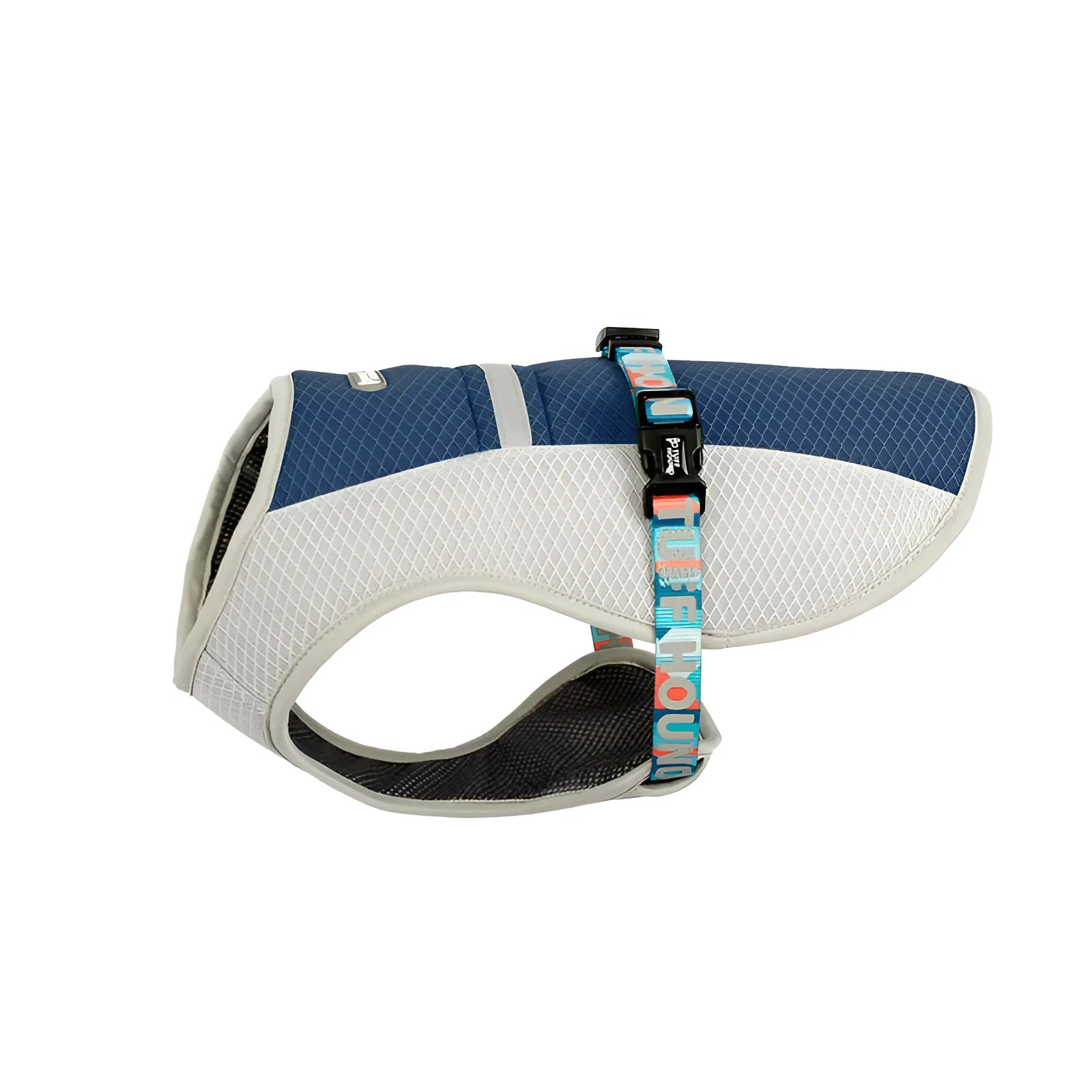 Dog cooling vest in blue made of cloth, available in sizes S to XL, casual style for dogs