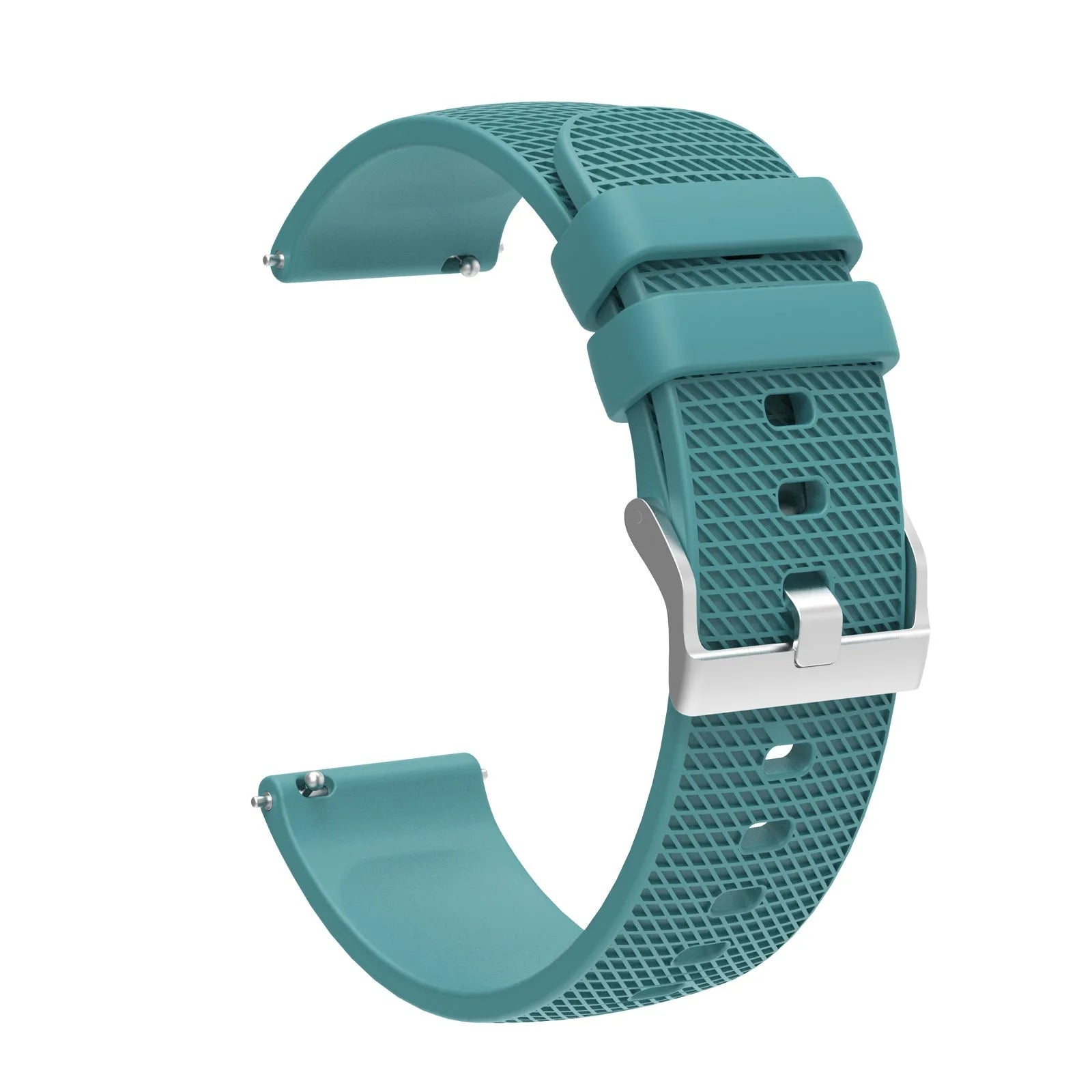 Grid pattern silicone watch strap compatible with Vivoactive 4 GTS GT3 in multiple colours and widths 18mm 20mm 22mm