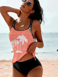 Women's polyester bikini briefs in multiple colours with split high-cut tanga design for active wear