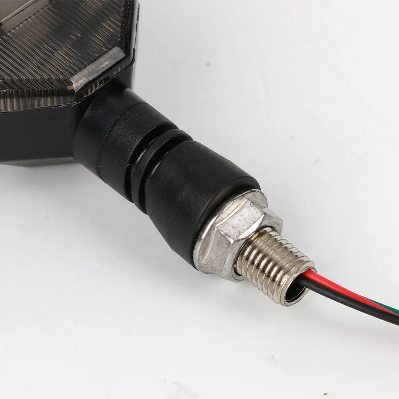 Arrow-shaped LED motorcycle directional signal lamp with ABS plastic housing