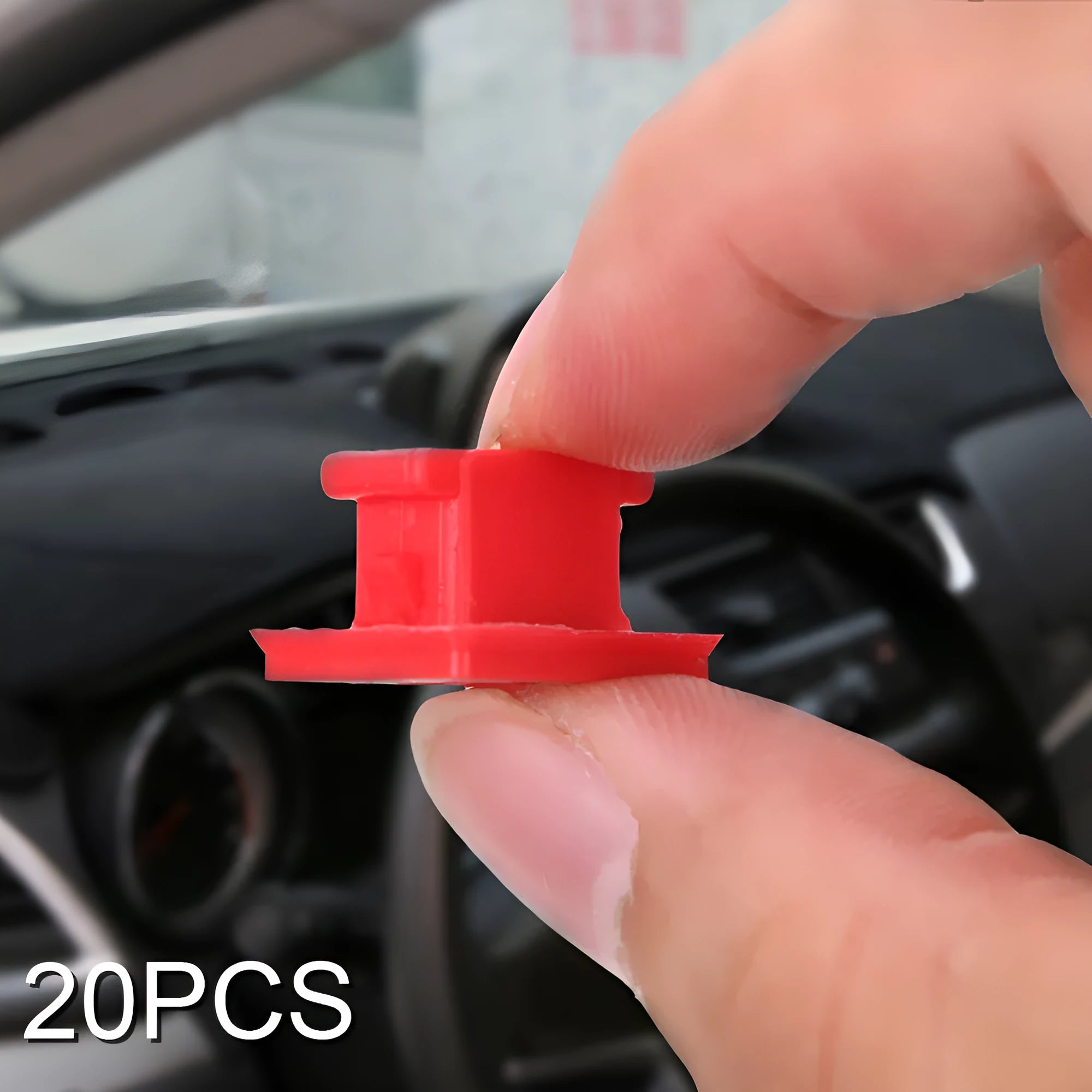 Pack of 10 black plastic BMW door trim panel retaining clips or buckles.