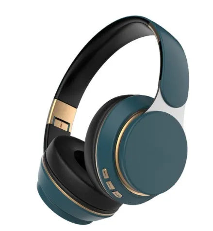 07S Bluetooth headset in Black, head-mounted with Bluetooth 5.0 and battery display, on a simple background