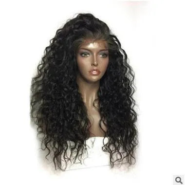 Long curly front lace chemical fibre wig for women in 20 inch length domestic silk fibre