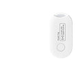 Intelligent positioning pet tracking device in Long White 01 colour with keychain attachment, 59x30x6.8mm ABS construction