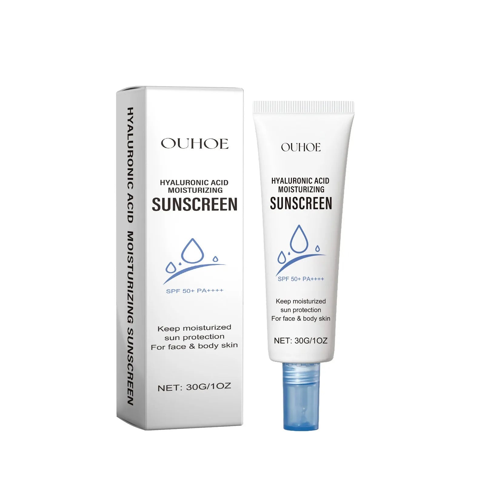 30g tube of UV isolation moisturising lotion with SPF protection for body care