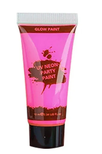 25ml squeeze bottle of neon green face and body paint gouache with safe, non-toxic label.