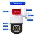 Outdoor 4K HD WiFi security camera with infrared night vision and motion detection