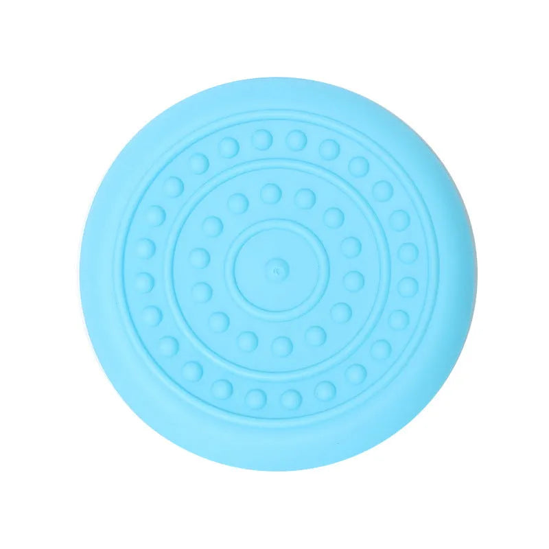 Plastic dog Frisbee flying disc for fetch in green colour, large size option