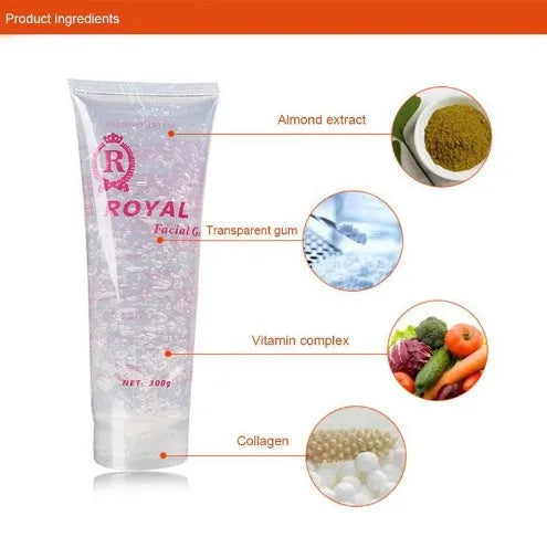 300ml conductive gel bottle for skin rejuvenation instruments with collagen and hyaluronic acid