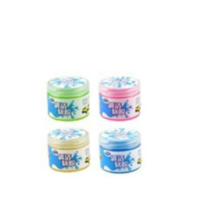 Blue and yellow blocks of magic cleaning gel adhesive putty for dust removal, 160g size.