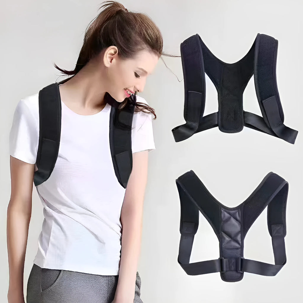 Breathable nylon sitting posture correction belt for humpback prevention, free size, unisex design