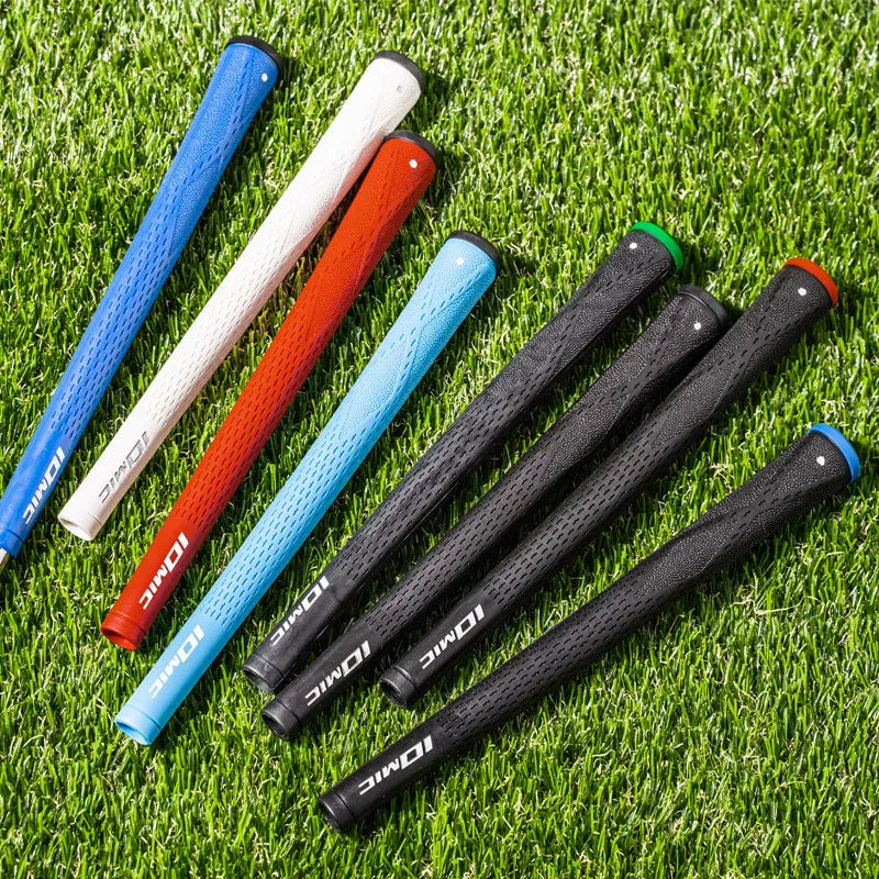 New golf club grip in TPE material, non-slip, available in multiple colours, on white background