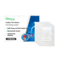 Four pack of natural herbal foot patches containing ginger, mugwort root and lavender oil ingredients