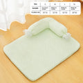 Candy color dog mat in blue, grey, and green cloth with four size options for small to large dogs