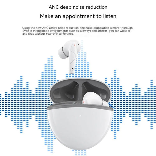 Wireless Bluetooth headset with ENC call noise reduction, low latency for gaming, plastic build, black colour
