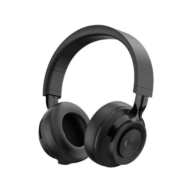 Red wireless Bluetooth sports headset with over-ear design on a grey background