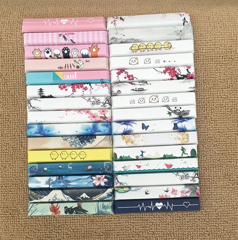 Japanese Russian Korean PBT sublimation keycaps for mechanical keyboards with five-sided space bar