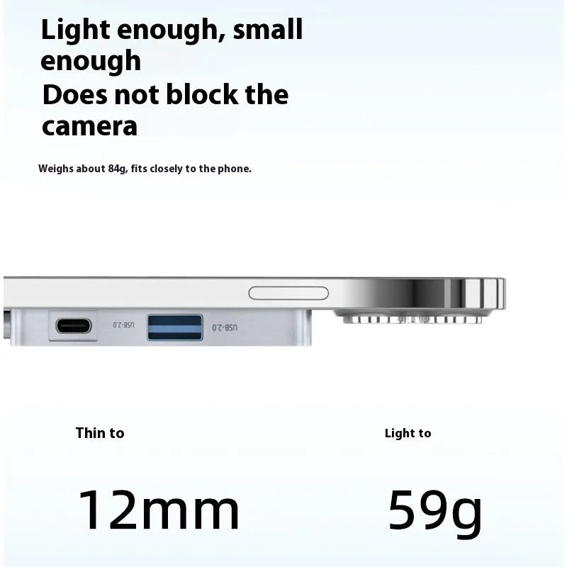 M2 magnetic aluminium hard disk box with USB cable and screwdriver on a surface