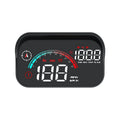 Black head-up display car projector for GPS speed and compass information with universal vehicle compatibility