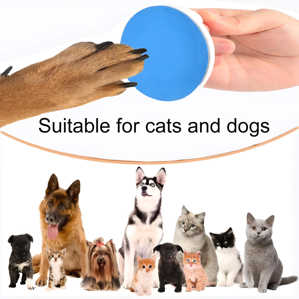 Upgraded dog nail scratch board with ergonomic handle in four colour options