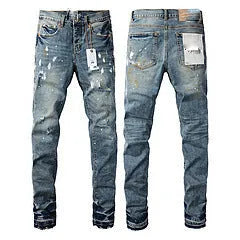 Men's black slim fit stretch skinny jeans with straight leg retro design