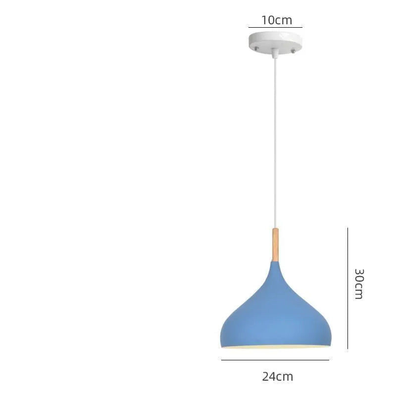 Adjustable macarone chandelier pendant light in aluminium alloy with six colour options