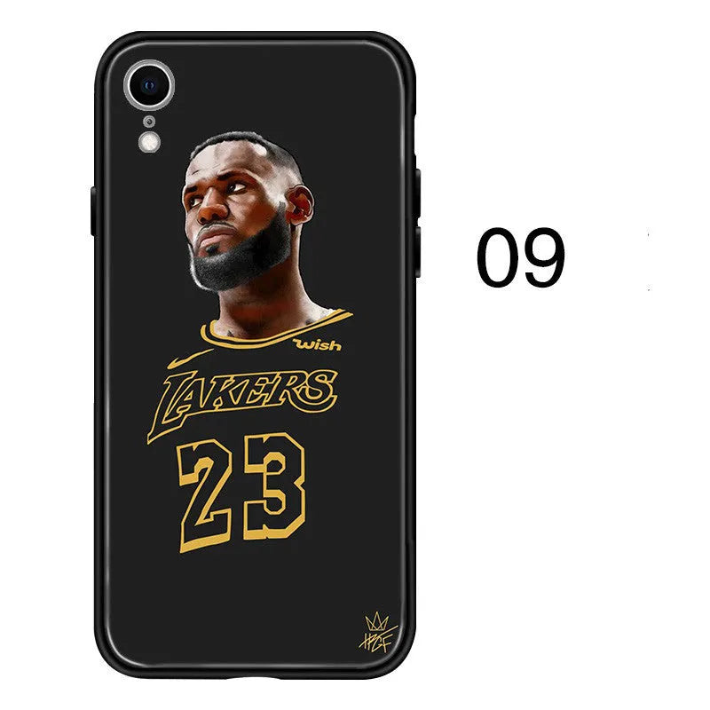 Silicone phone back cover case for Apple iPhone models in European and American style