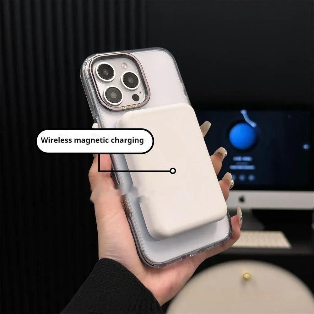 Fashion personality rotating pivot phone case for Apple iPhone, bracket and magnetic suction, PC material, multiple colours