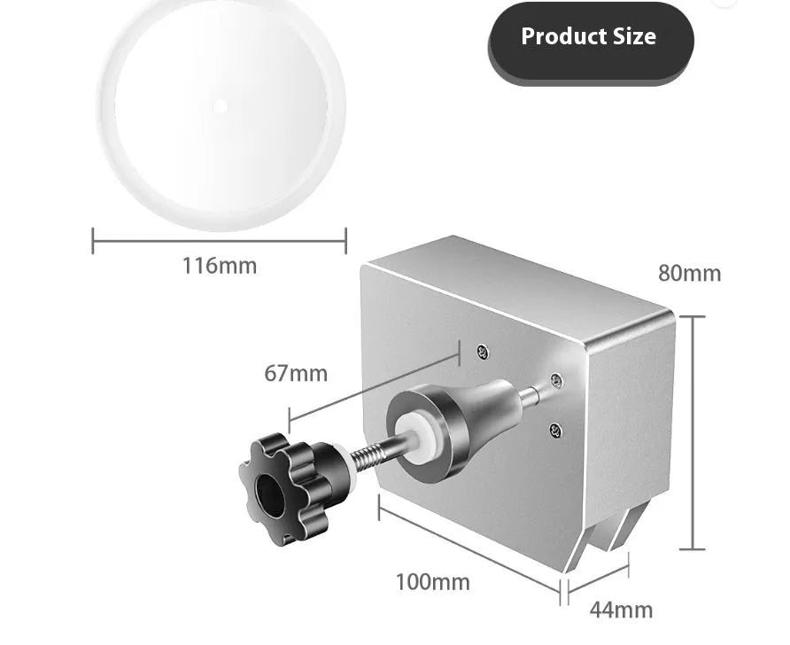 Ultrasonic cleaning machine with digital display, 6.5L tank, and cleaning bracket