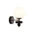 Black Chinese style bedroom bedside wall lamp with three eye protection light colour options