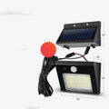 Solar light outdoor garden light with motion sensor, ABS chassis, marble shade, and LED white light