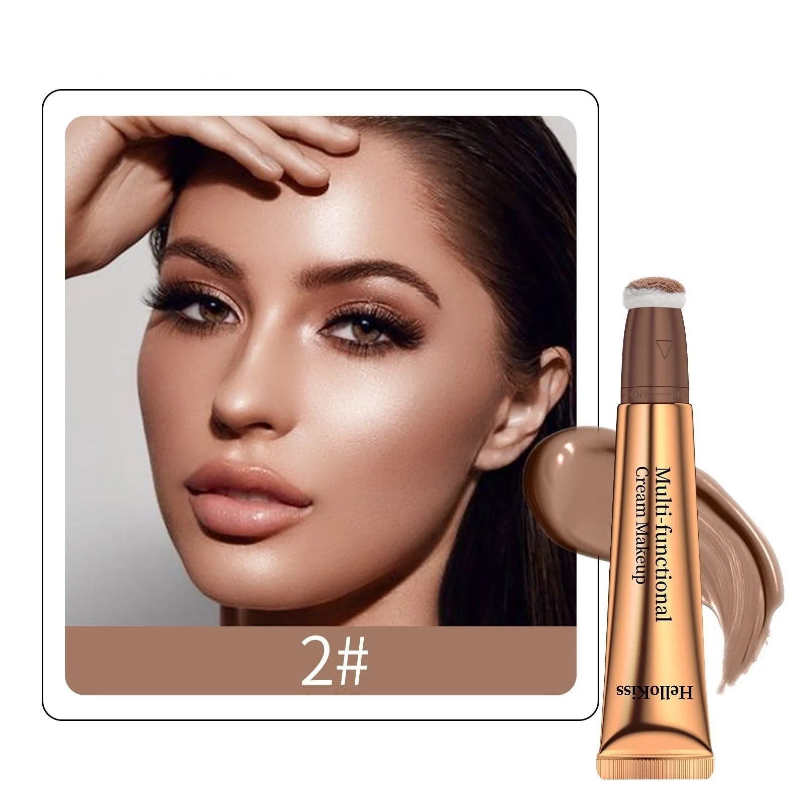 Makeup highlight and contour pen with sponge tip applicator, 15ml size.