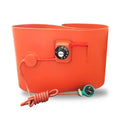 Silicone rubber heating belt wrapped around a 200-litre oil drum with digital display control