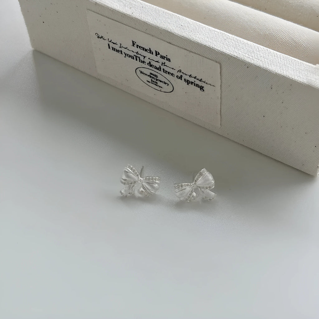 925 sterling silver butterfly stud earrings with electroplated finish and inlaid silver detail, couple style